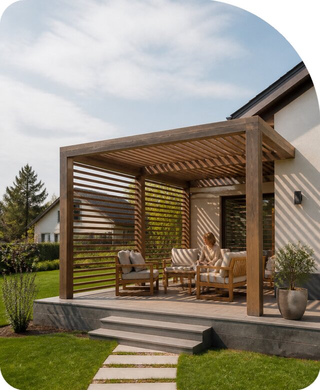 Пергола для дачи в Омске под ключ по цене от 46661 р. | РадиДОМА-Омс